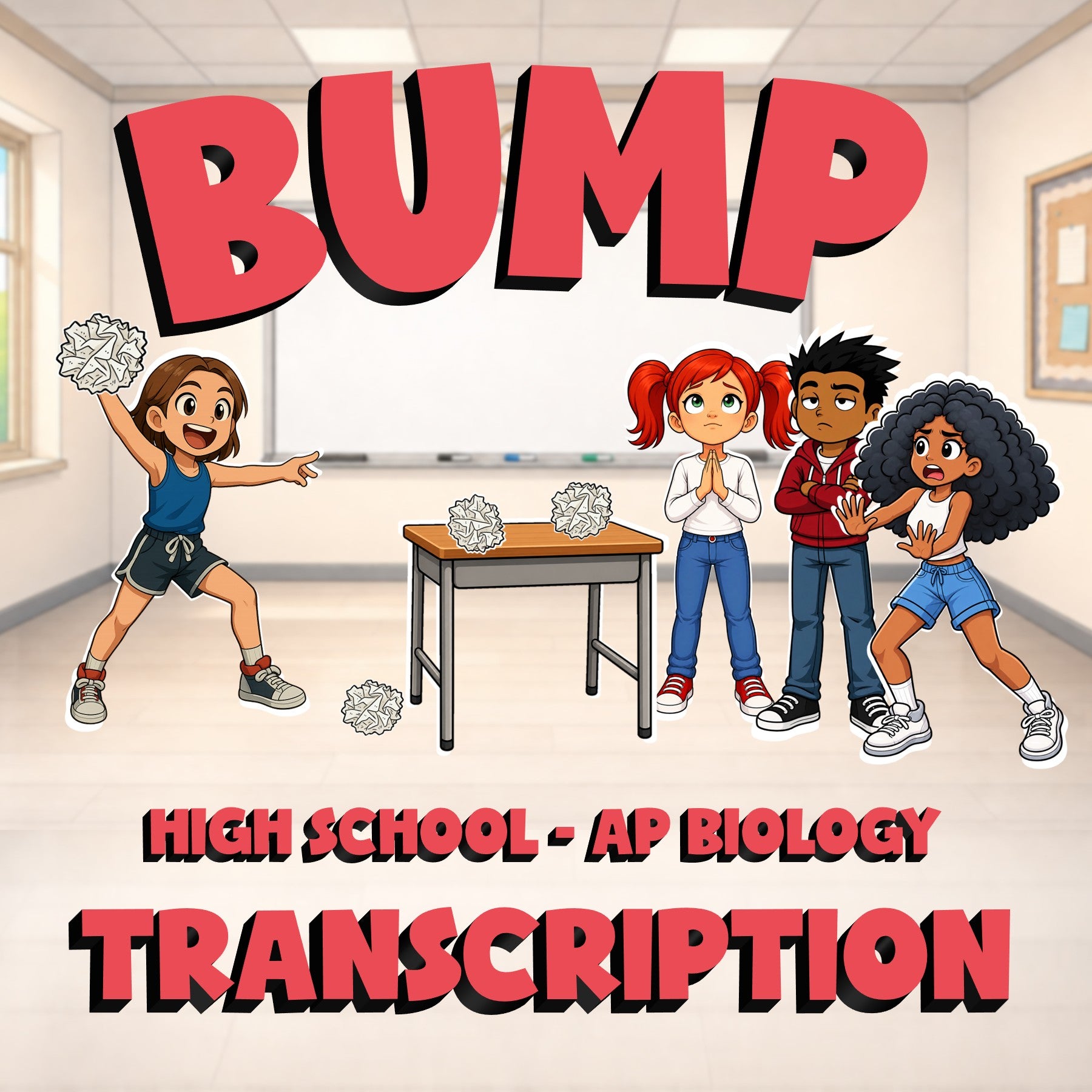 Transcription BUMP Science Game - No Prep AP Biology Review Activity