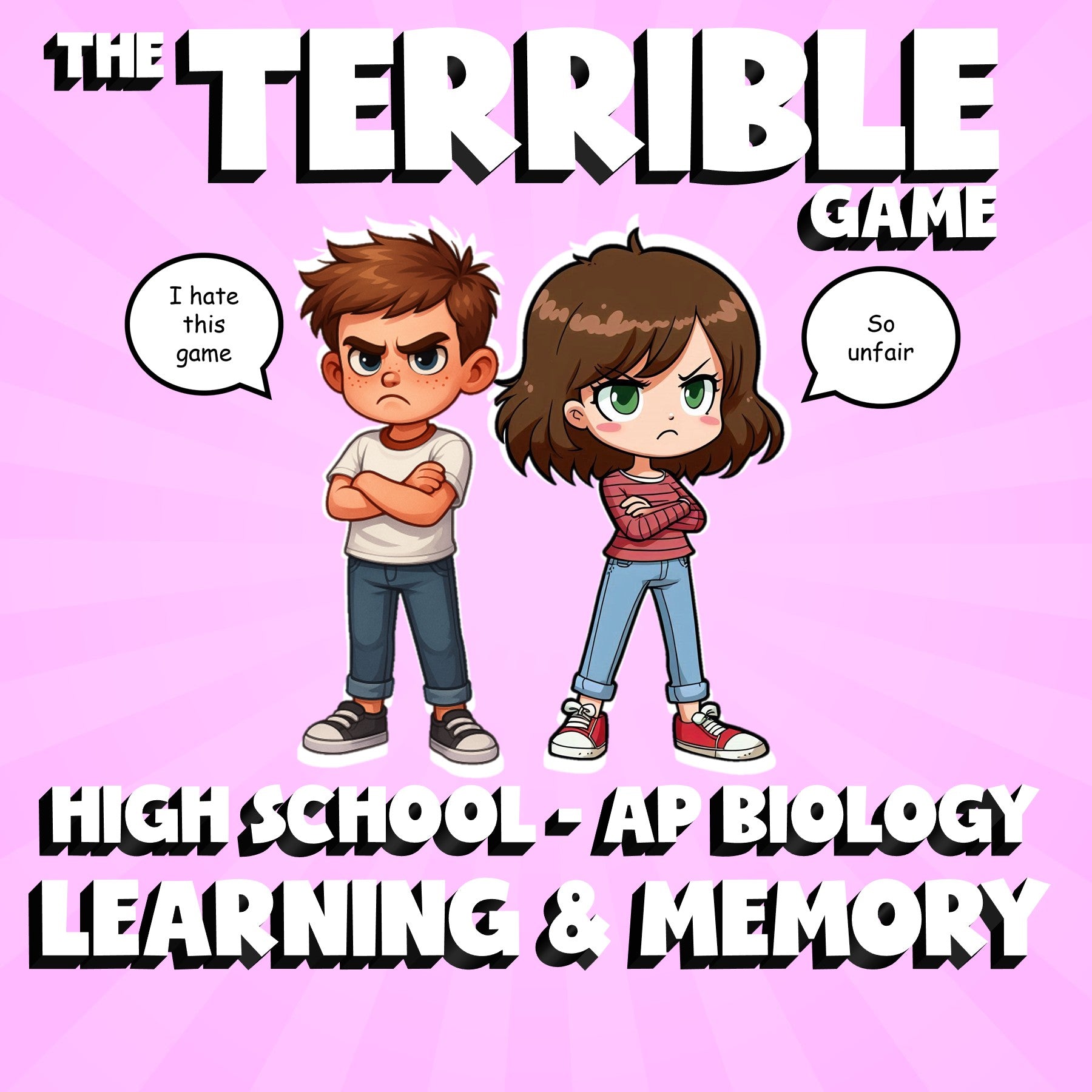 Learning & Memory THE TERRIBLE GAME - No Prep AP Biology Science Review Activity