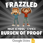 Burden of Proof FRAZZLED Civics Game - No Prep Review Activity