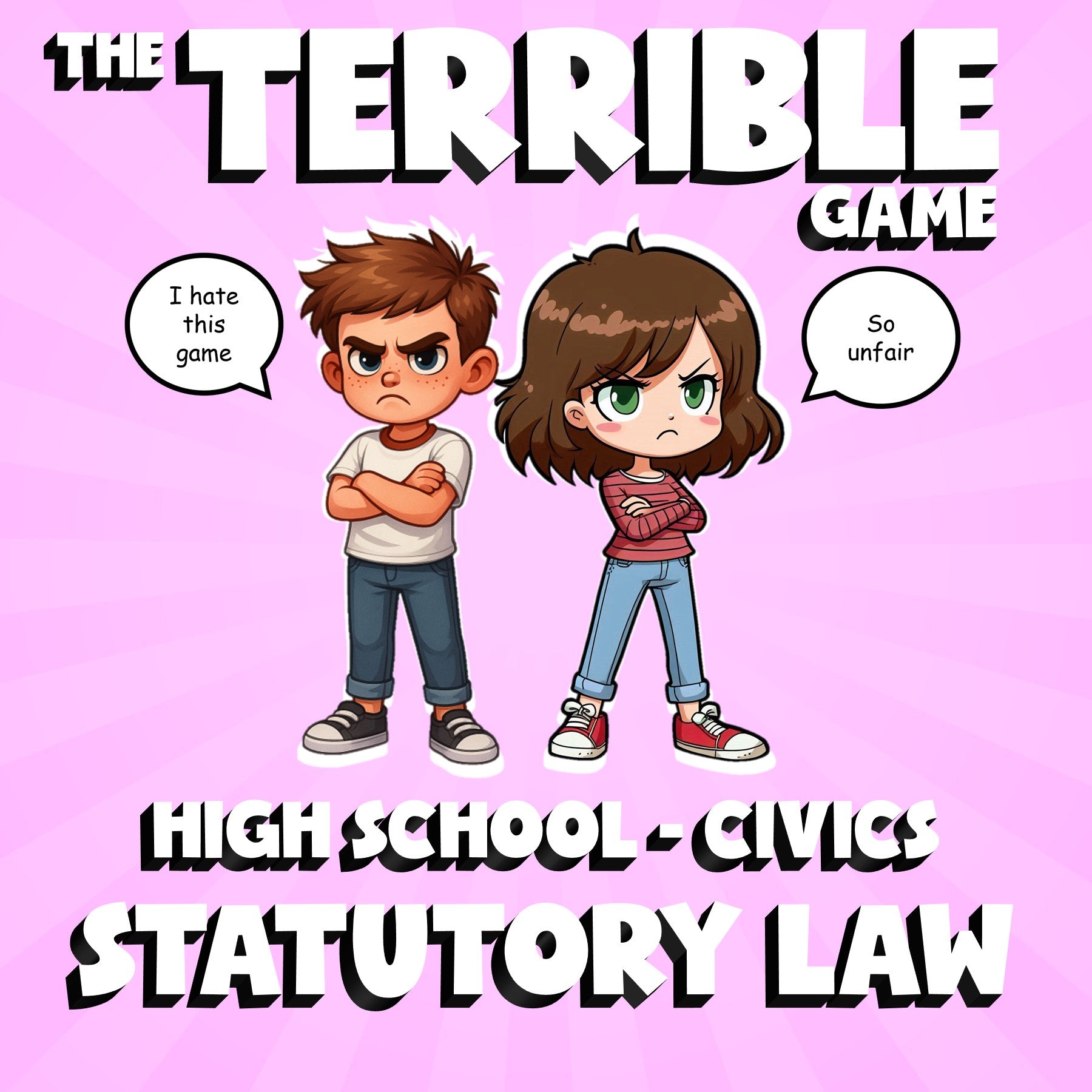 Statutory Law THE TERRIBLE GAME - No Prep Civics Review Activity