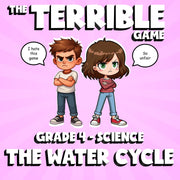 The Water Cycle THE TERRIBLE GAME - No Prep Grade 4 Science Review Activity