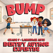 Identify Author Expertise BUMP ELA Game - No Prep Grade 9 Review Activity