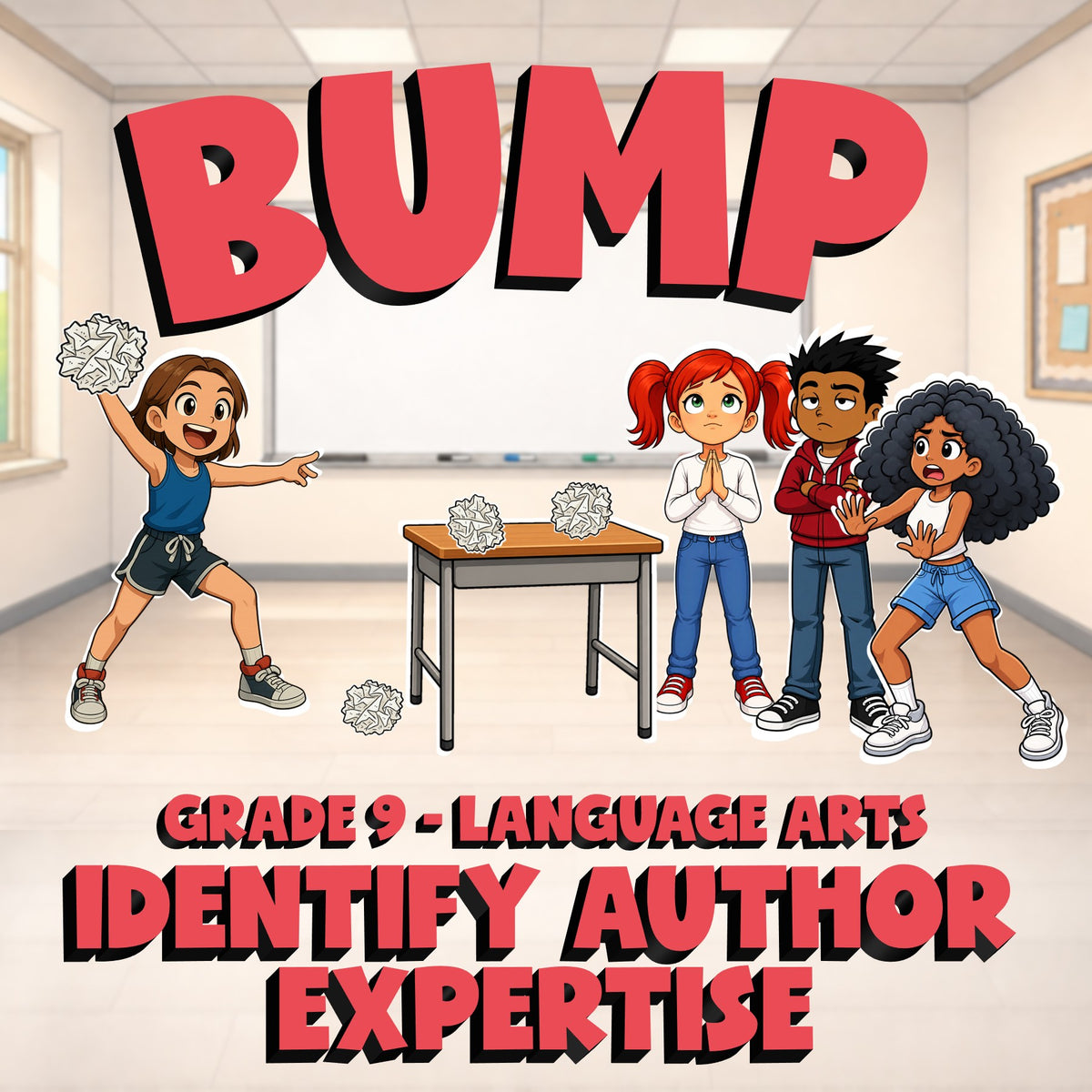 Identify Author Expertise BUMP ELA Game - No Prep Grade 9 Review Activity