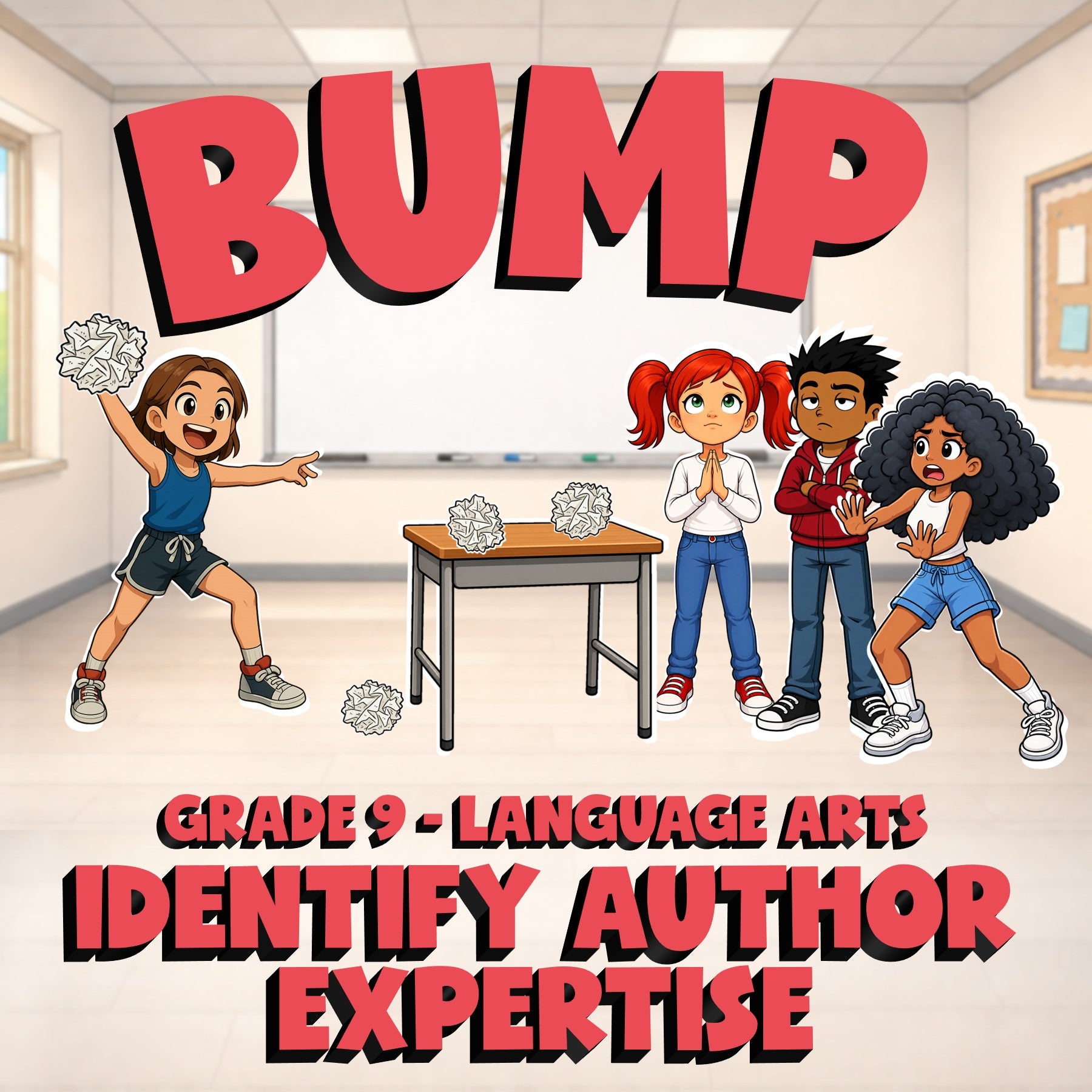 Identify Author Expertise BUMP ELA Game - No Prep Grade 9 Review Activity