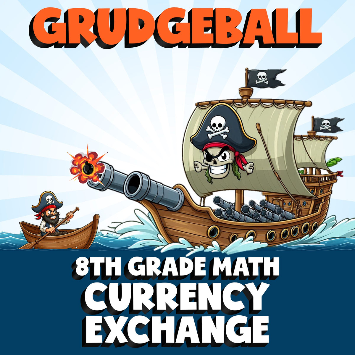Currency Exchange GRUDGEBALL Math Game - No Prep Grade 8 Review Activity
