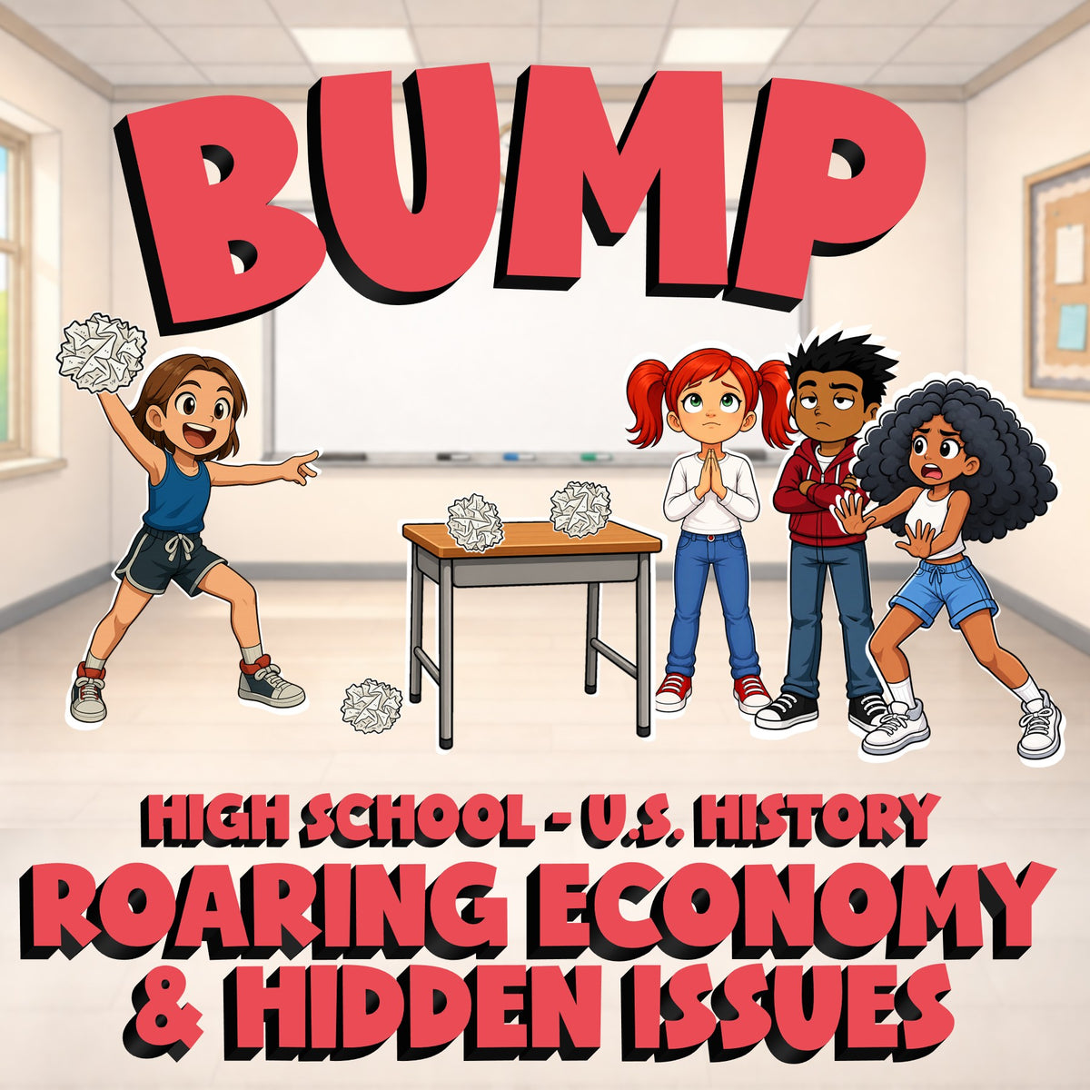 Roaring Economy & Hidden Issues BUMP U.S. History Game - No Prep Review Activity