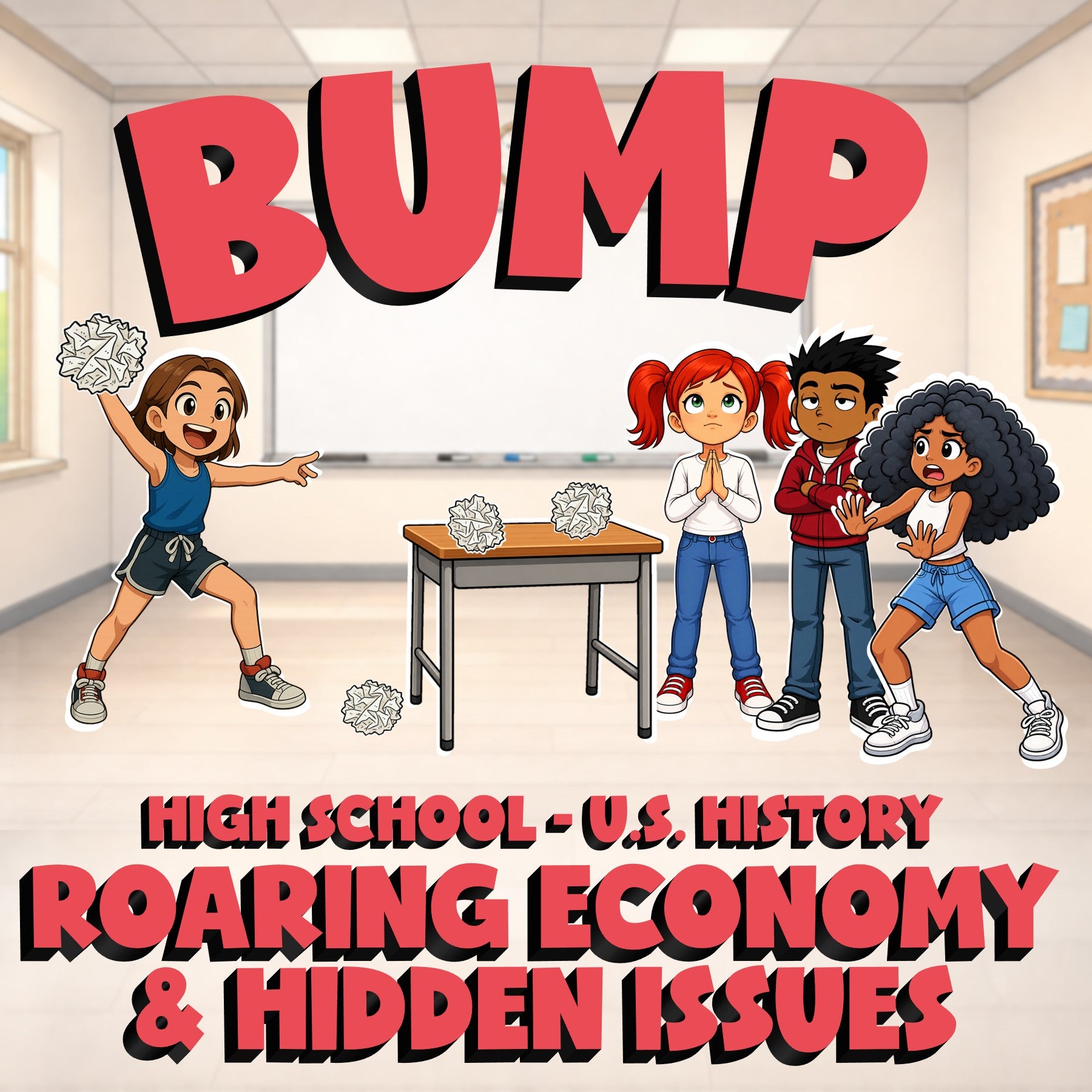 Roaring Economy & Hidden Issues BUMP U.S. History Game - No Prep Review Activity