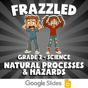 Natural Processes & Hazards FRAZZLED Science Game - No Prep Grade 3 Review