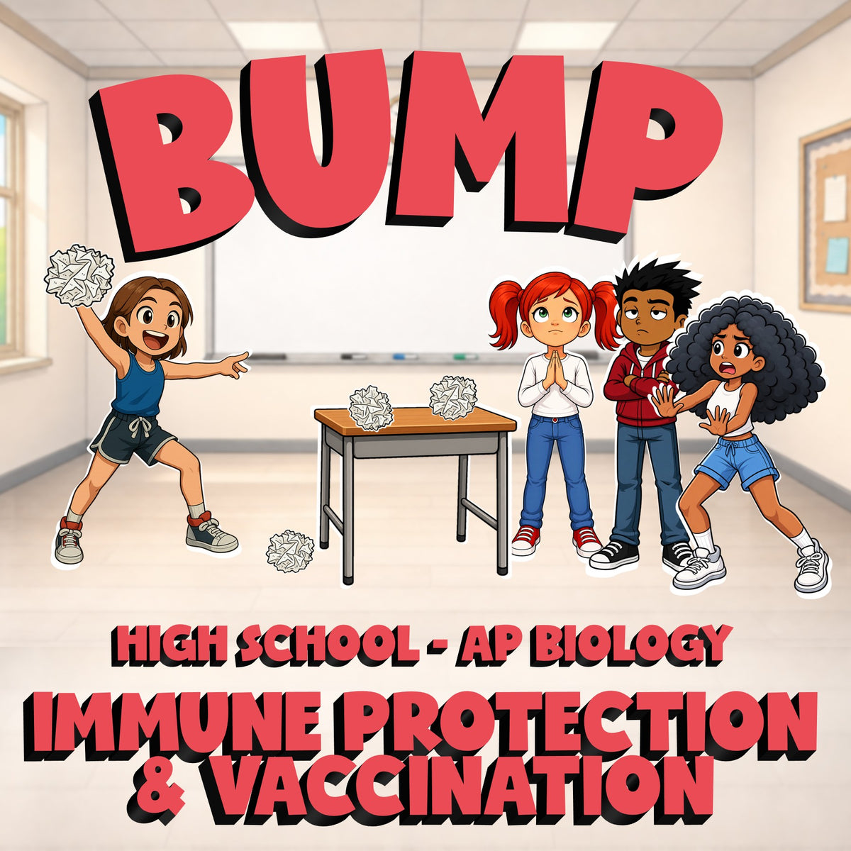 Immune Protection & Vaccination BUMP Science Game - No Prep AP Biology Review