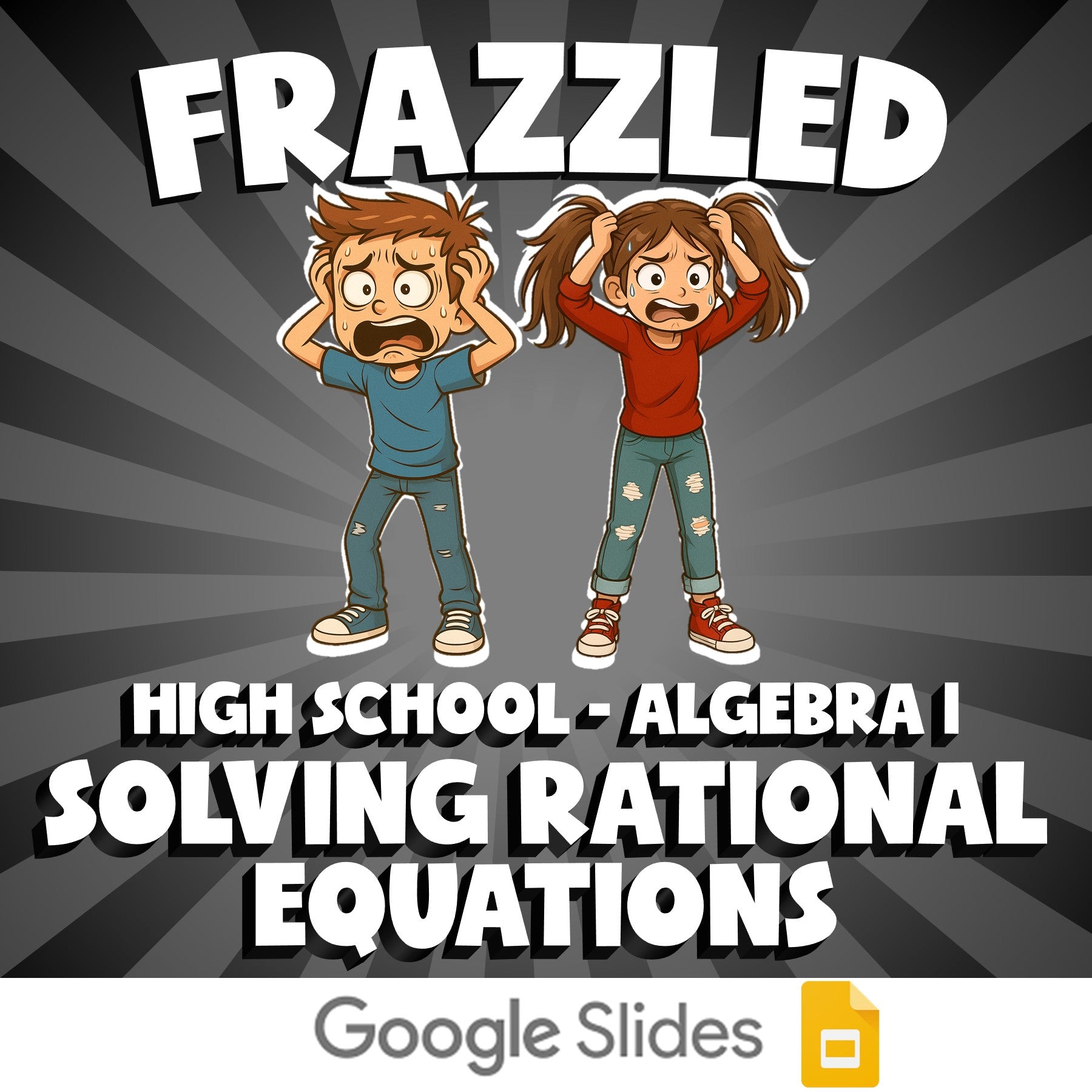 Solving Rational Equations FRAZZLED Math Game - No Prep Algebra 1 Review