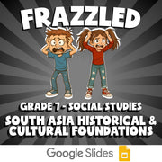 South Asia Historical & Cultural Foundations FRAZZLED Socials Game - Grade 7