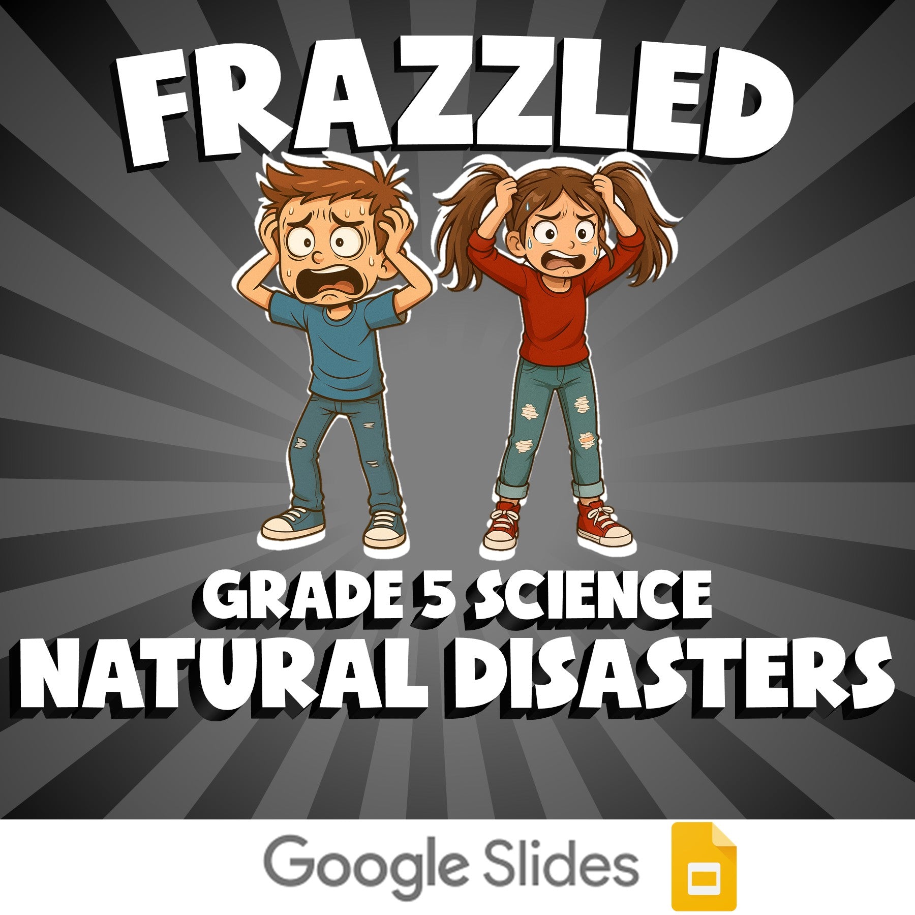 Natural Disasters FRAZZLED Science Game - No Prep Grade 5 Review Activity