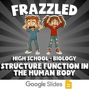 Structure Function in the Human Body FRAZZLED Science Game - No Prep Biology