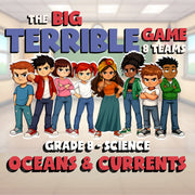 Oceans & Currents BIG TERRIBLE GAME - No Prep Grade 8 Science Review Activity