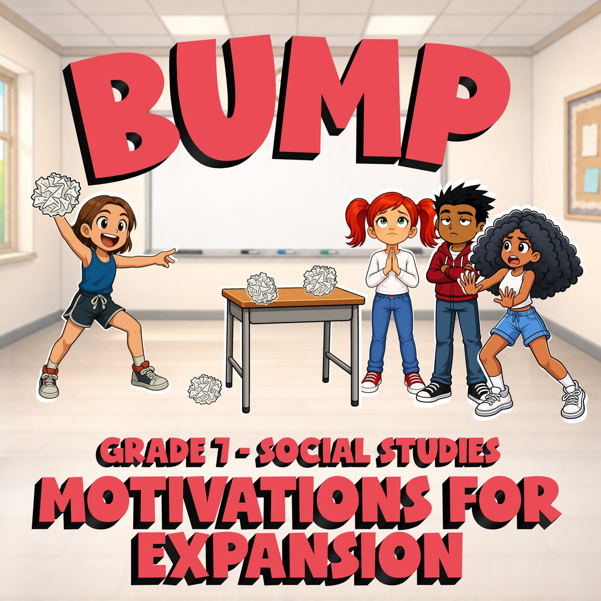 Motivations for Expansion BUMP Socials Game - No Prep Grade 7 Review Activity
