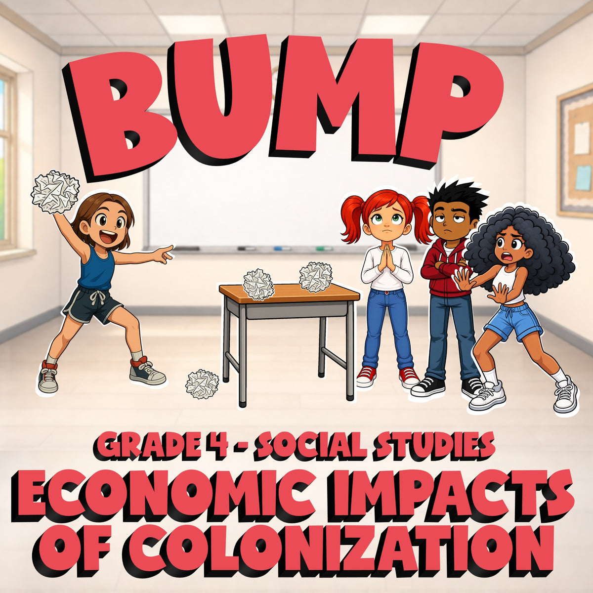Economic Impacts of Colonization BUMP Socials Game - No Prep Grade 4 Review