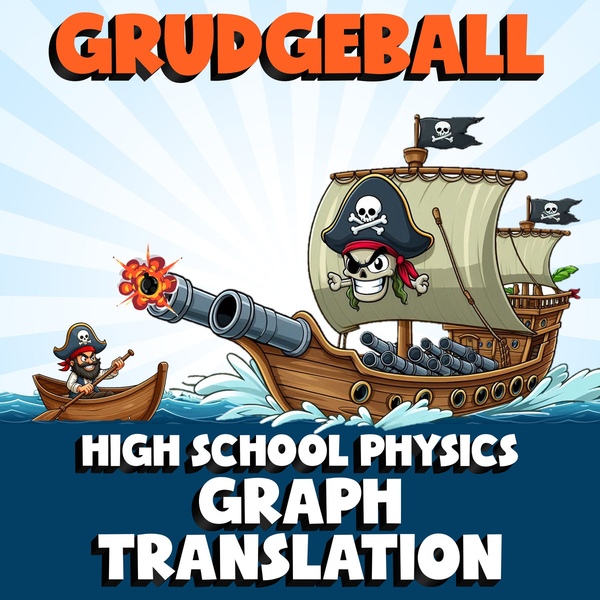 Graph Translation GRUDGEBALL Science Game - No Prep Physics Review Activity
