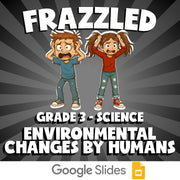 Environmental Changes by Humans FRAZZLED Science Game - No Prep Grade 3 Review