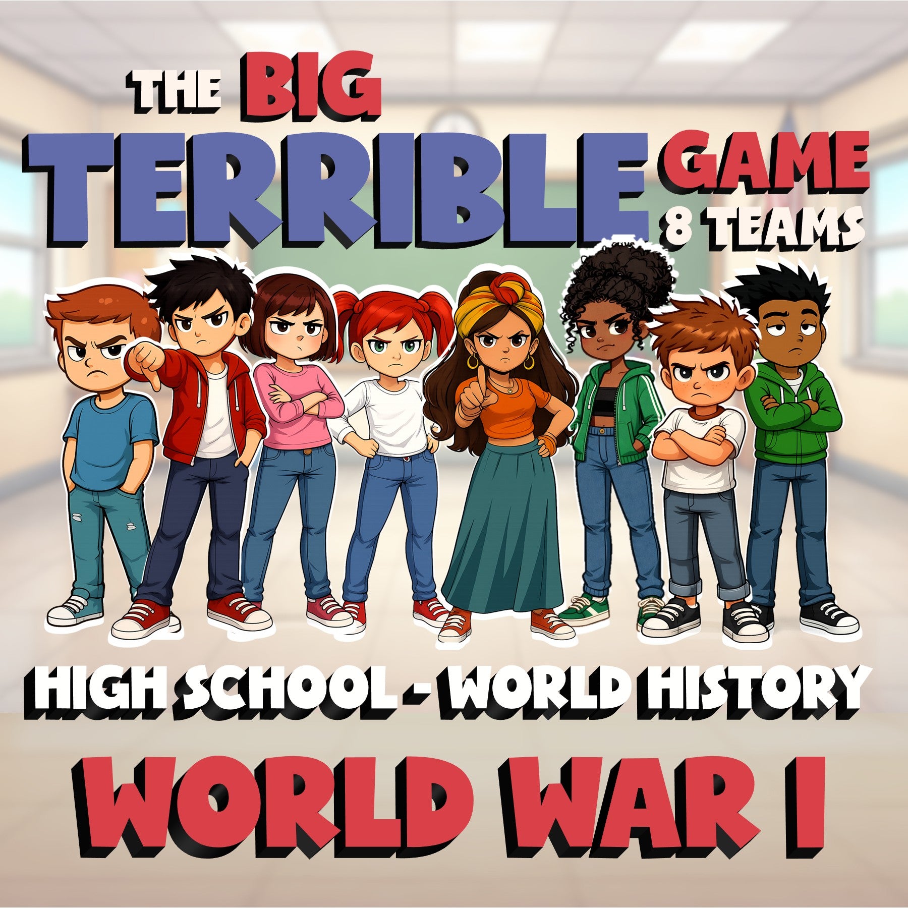 World War I BIG TERRIBLE GAME - No Prep World History Review Activity