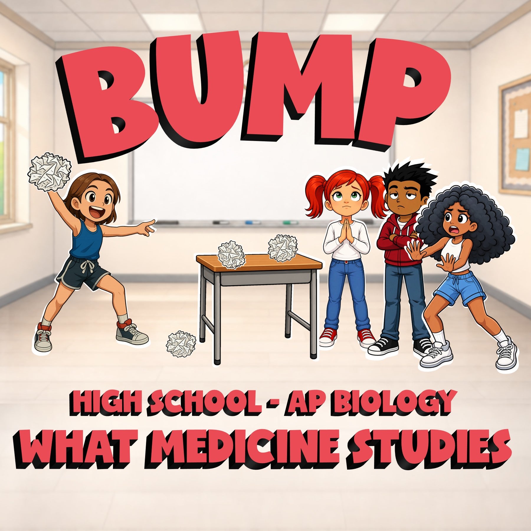 What Medicine Studies BUMP Science Game - No Prep AP Biology Review Activity
