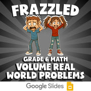 Volume Real World Problems FRAZZLED Math Game - No Prep Grade 6 Review Activity