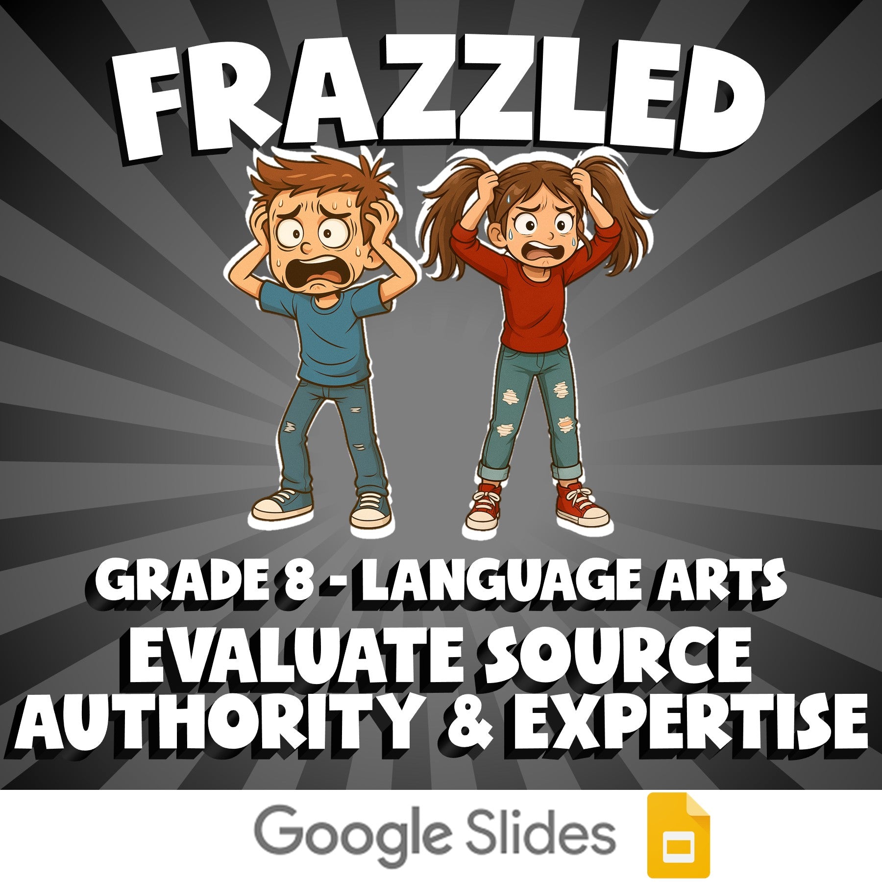 Evaluate Source Authority & Expertise FRAZZLED ELA Game - No Prep Grade 8 Review