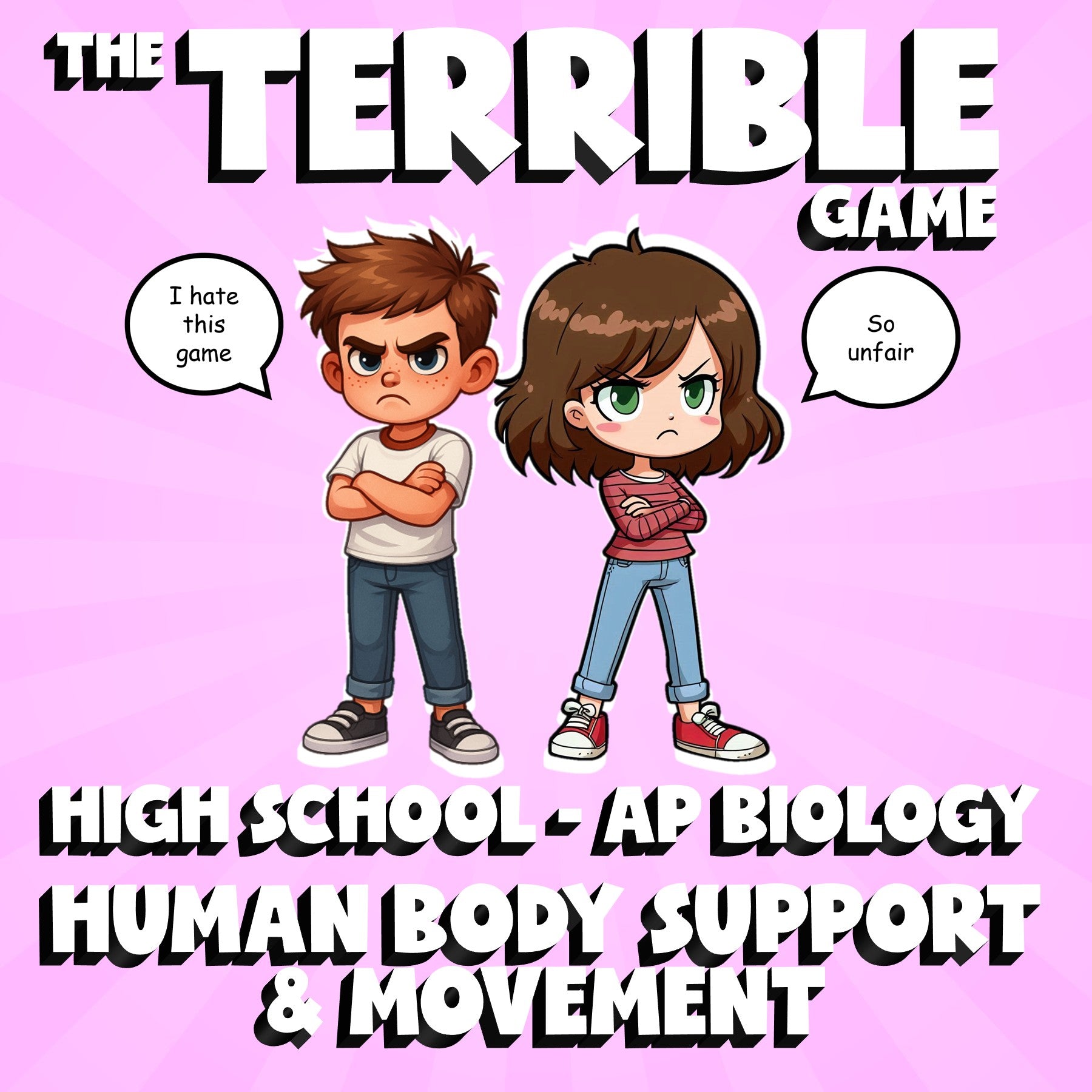 Human Body Support & Movement THE TERRIBLE GAME - AP Biology Science Review