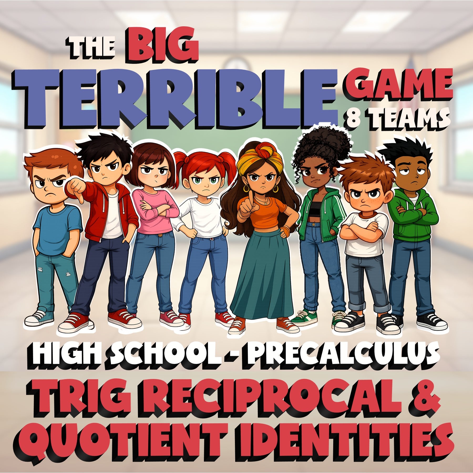 Trig Reciprocal & Quotient Identities BIG TERRIBLE GAME - PreCalculus Math