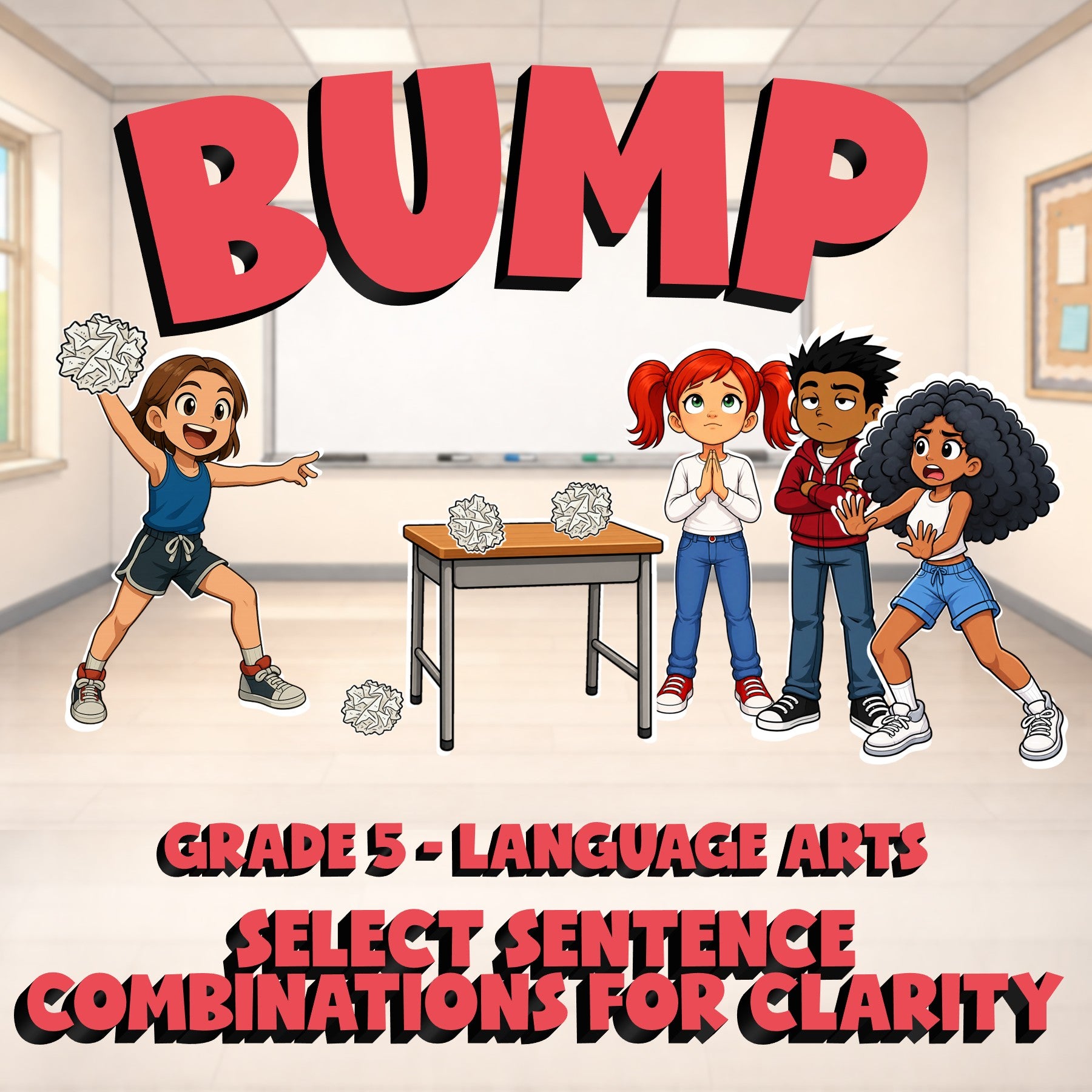 Select Sentence Combinations for Clarity BUMP ELA Game - No Prep Grade 5 Review