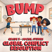 Global Conflict Resolution BUMP Socials Game - No Prep Grade 5 Review Activity