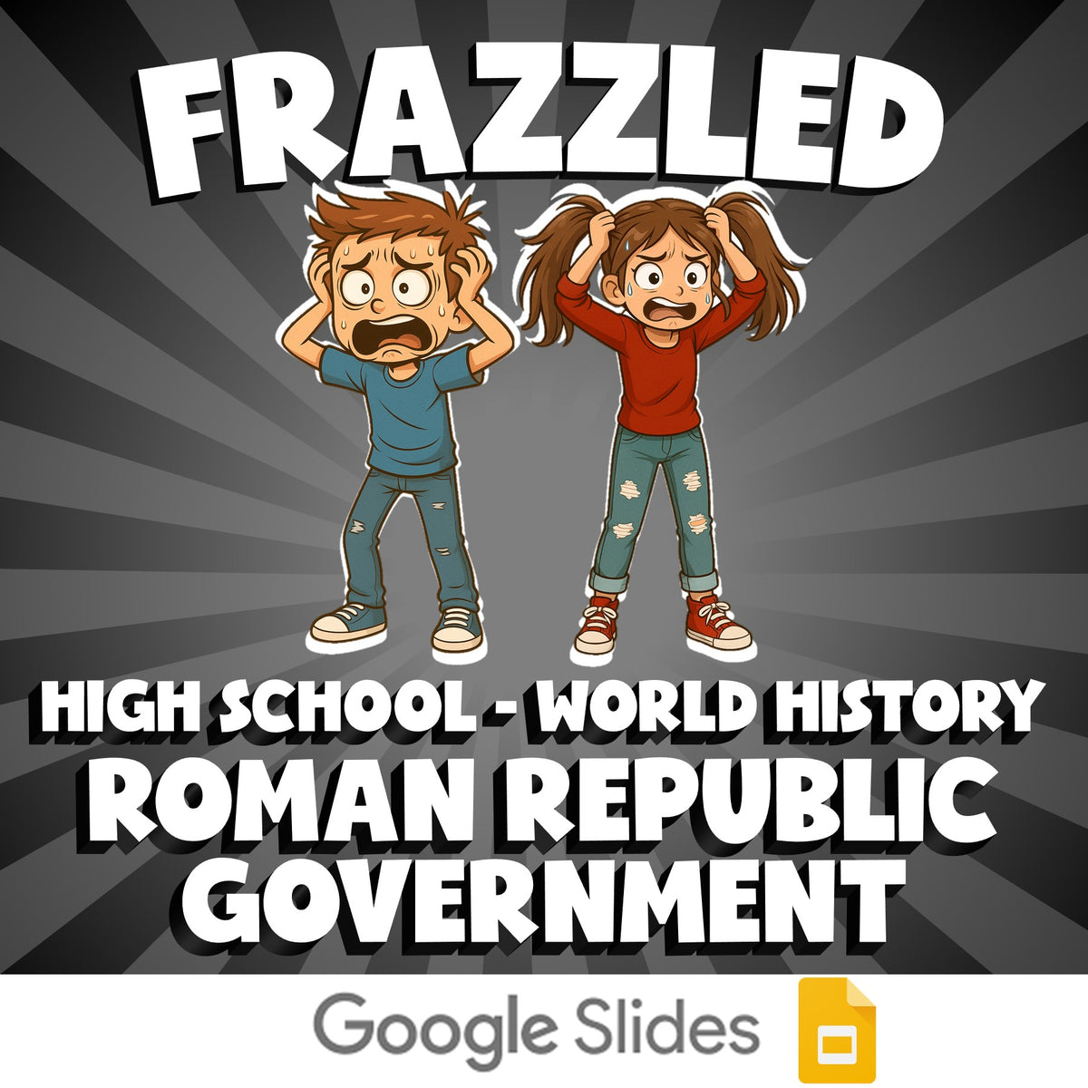 Roman Republic Government FRAZZLED Game - No Prep World History Review Activity