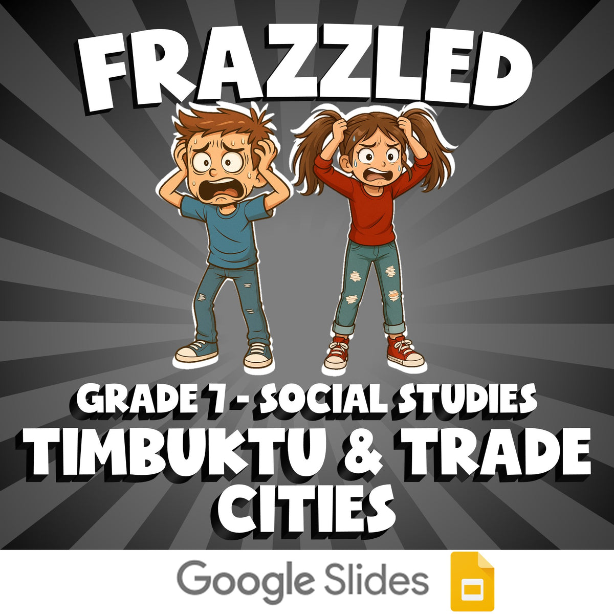 Timbuktu & Trade Cities FRAZZLED Socials Game - No Prep Grade 7 Review Activity
