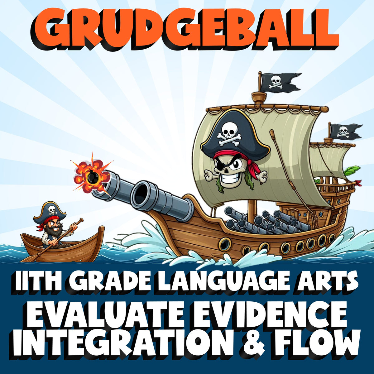 Evaluate Evidence Integration & Flow GRUDGEBALL ELA Game - No Prep Grade 11