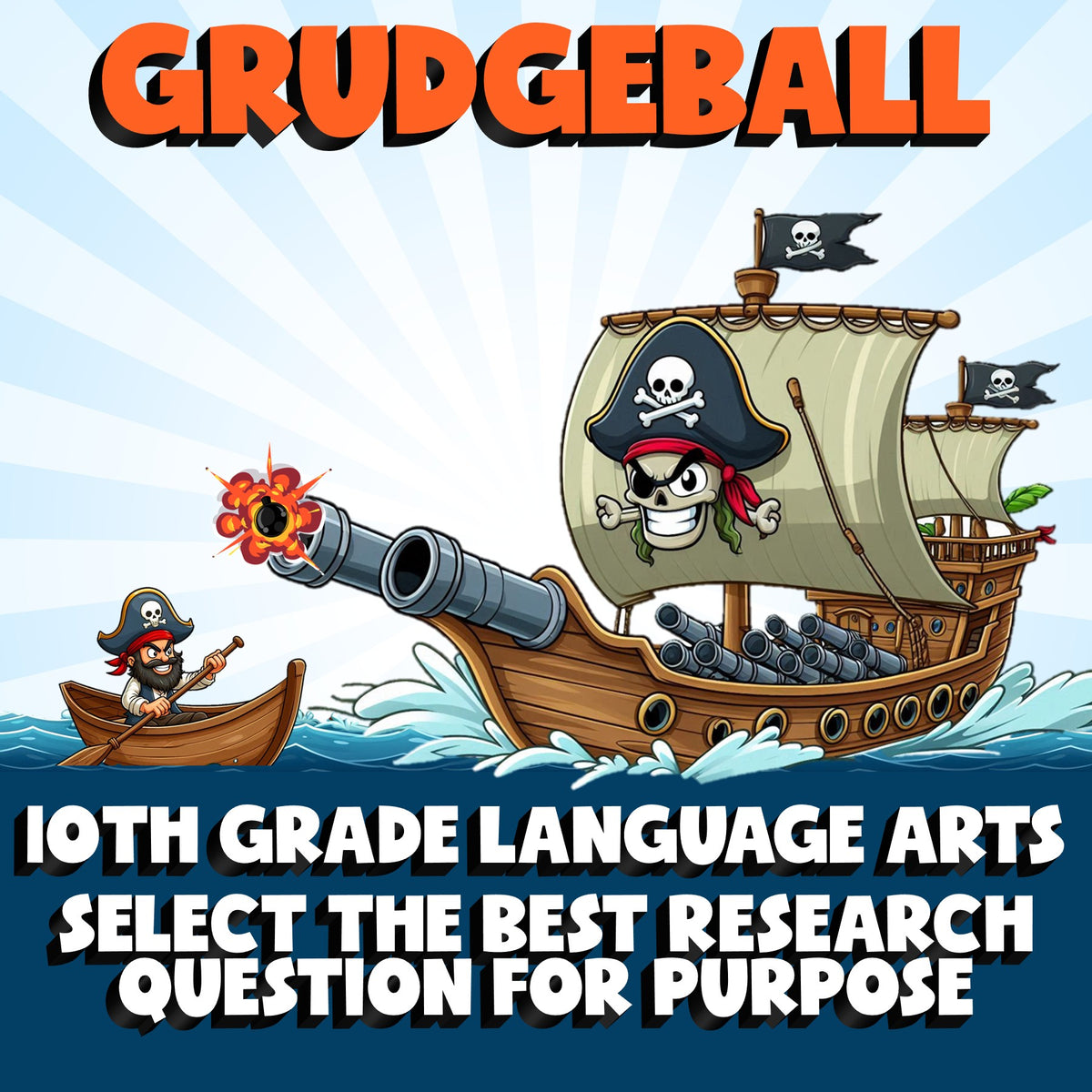 Select the Best Research Question for Purpose GRUDGEBALL ELA Game - Grade 10