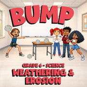 Weathering & Erosion BUMP Science Game - No Prep Grade 6 Review Activity