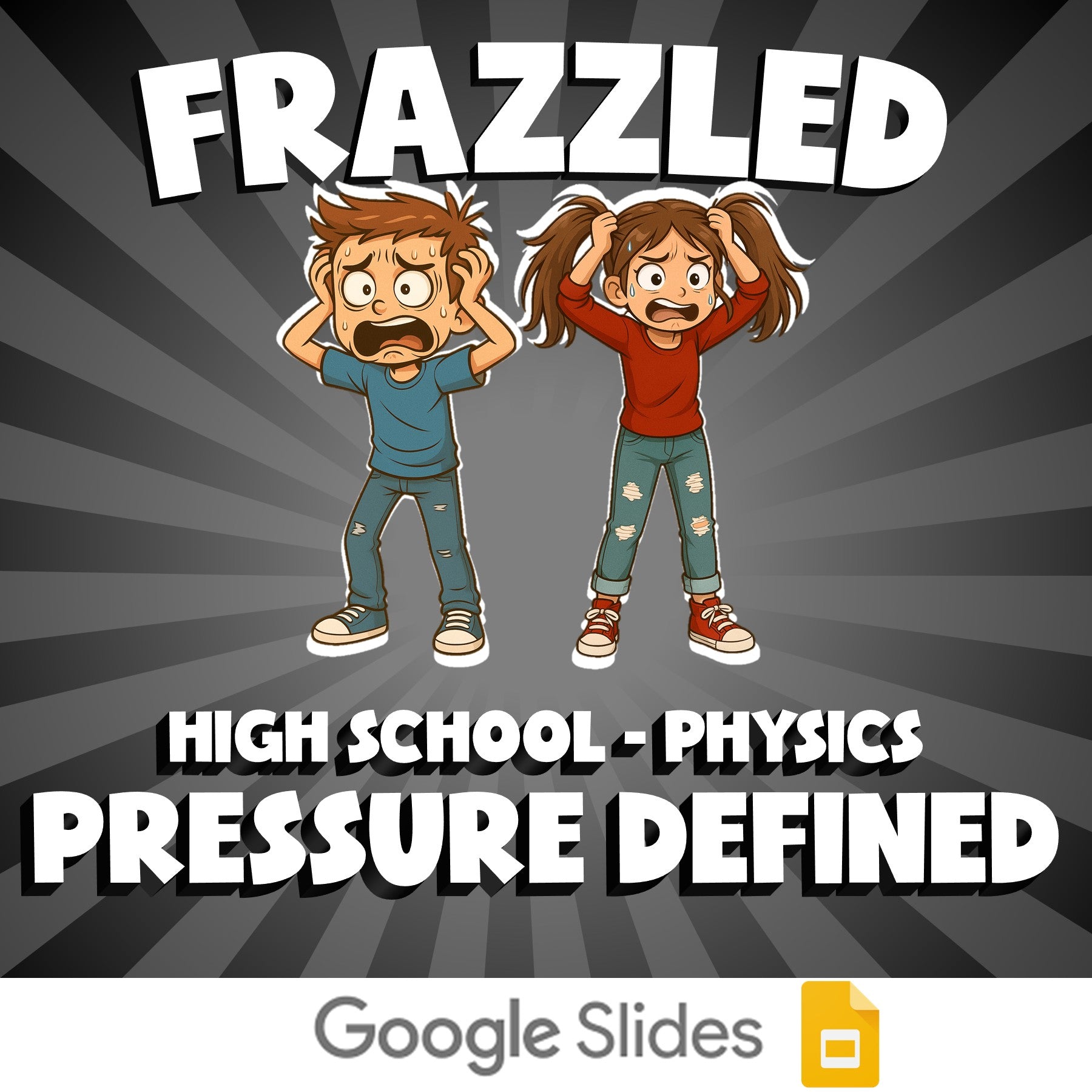 Pressure Defined FRAZZLED Science Game - No Prep Physics Review Activity