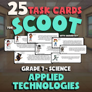 Applied Technologies SCOOT TASK CARDS Science Game - No Prep Grade 7 Review