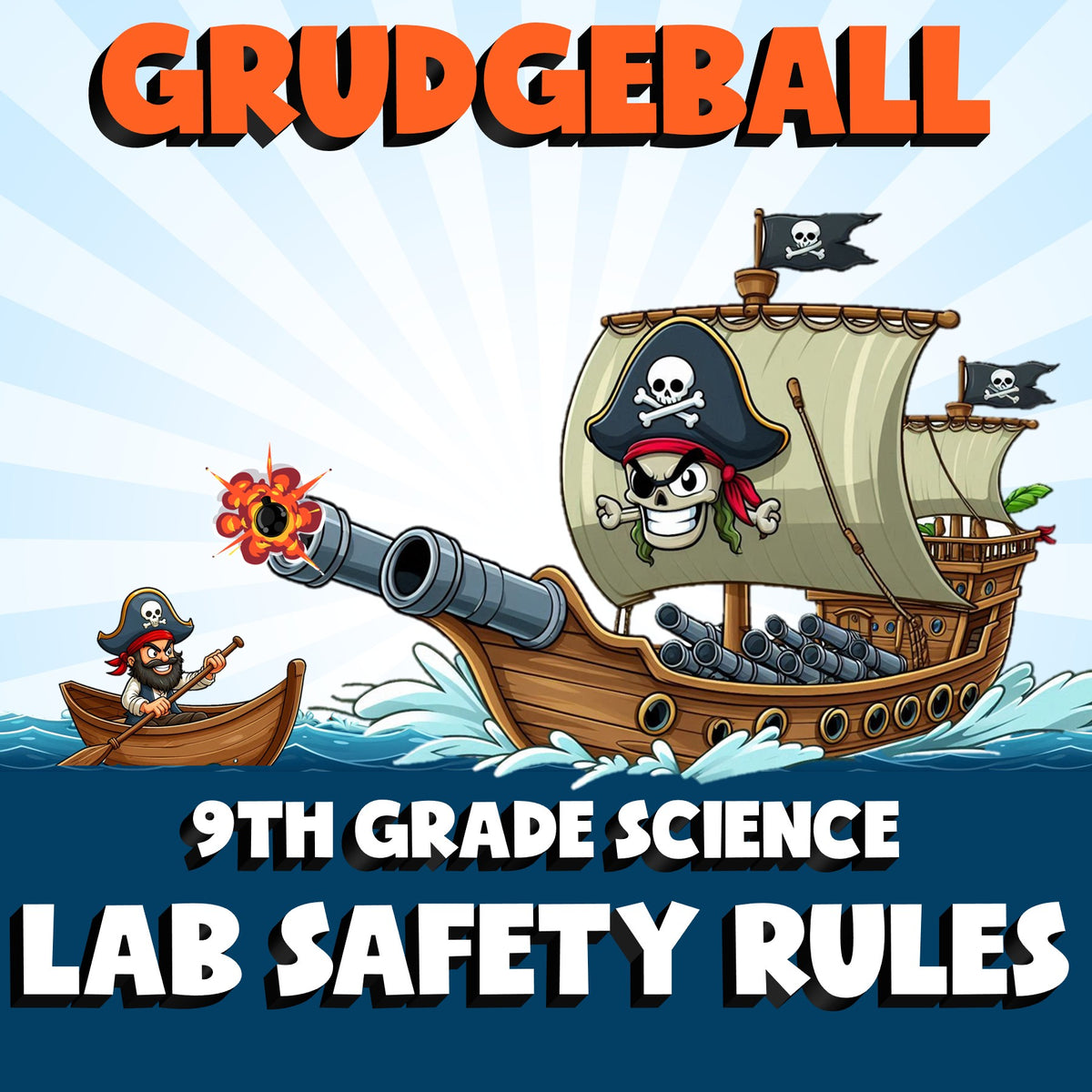 Lab Safety Rules GRUDGEBALL Science Game - No Prep Grade 9 Review Activity