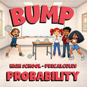 Probability BUMP Math Game - No Prep PreCalculus Review Activity