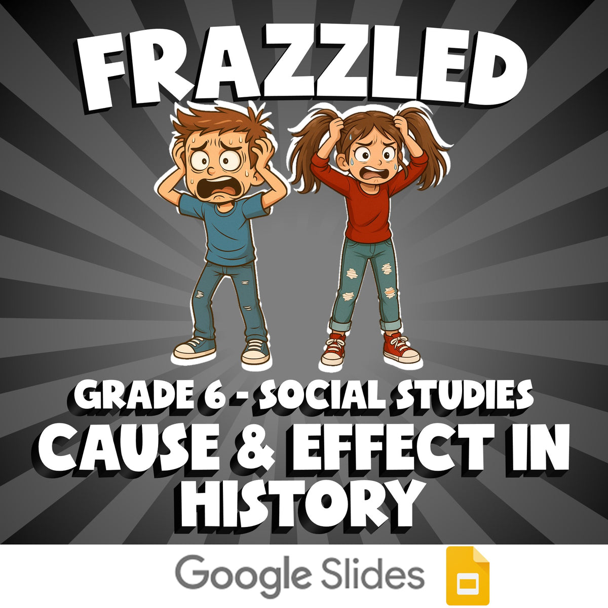 Cause & Effect in History FRAZZLED Socials Game - No Prep Grade 6 Review