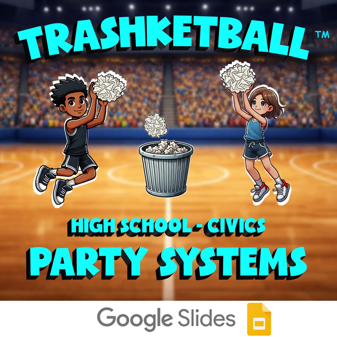Party Systems TRASHKETBALL Civics Game - No Prep Review Activity