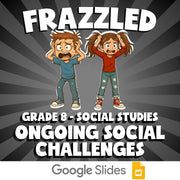 Ongoing Social Challenges FRAZZLED Socials Game - No Prep Grade 8 Review