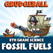 Fossil Fuels GRUDGEBALL Science Game - No Prep Grade 8 Review Activity