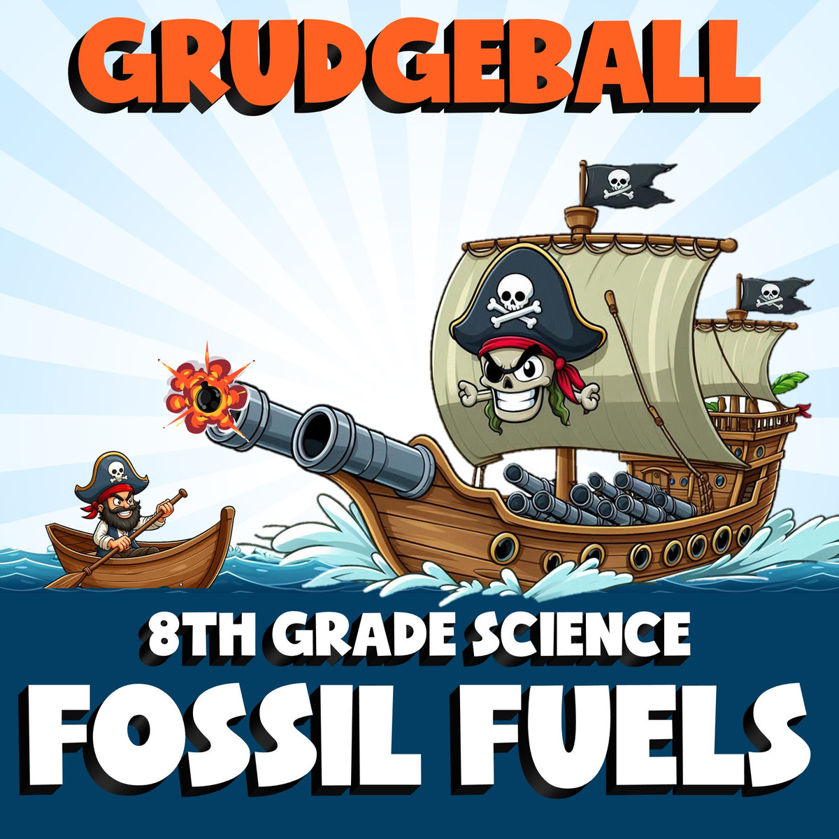 Fossil Fuels GRUDGEBALL Science Game - No Prep Grade 8 Review Activity