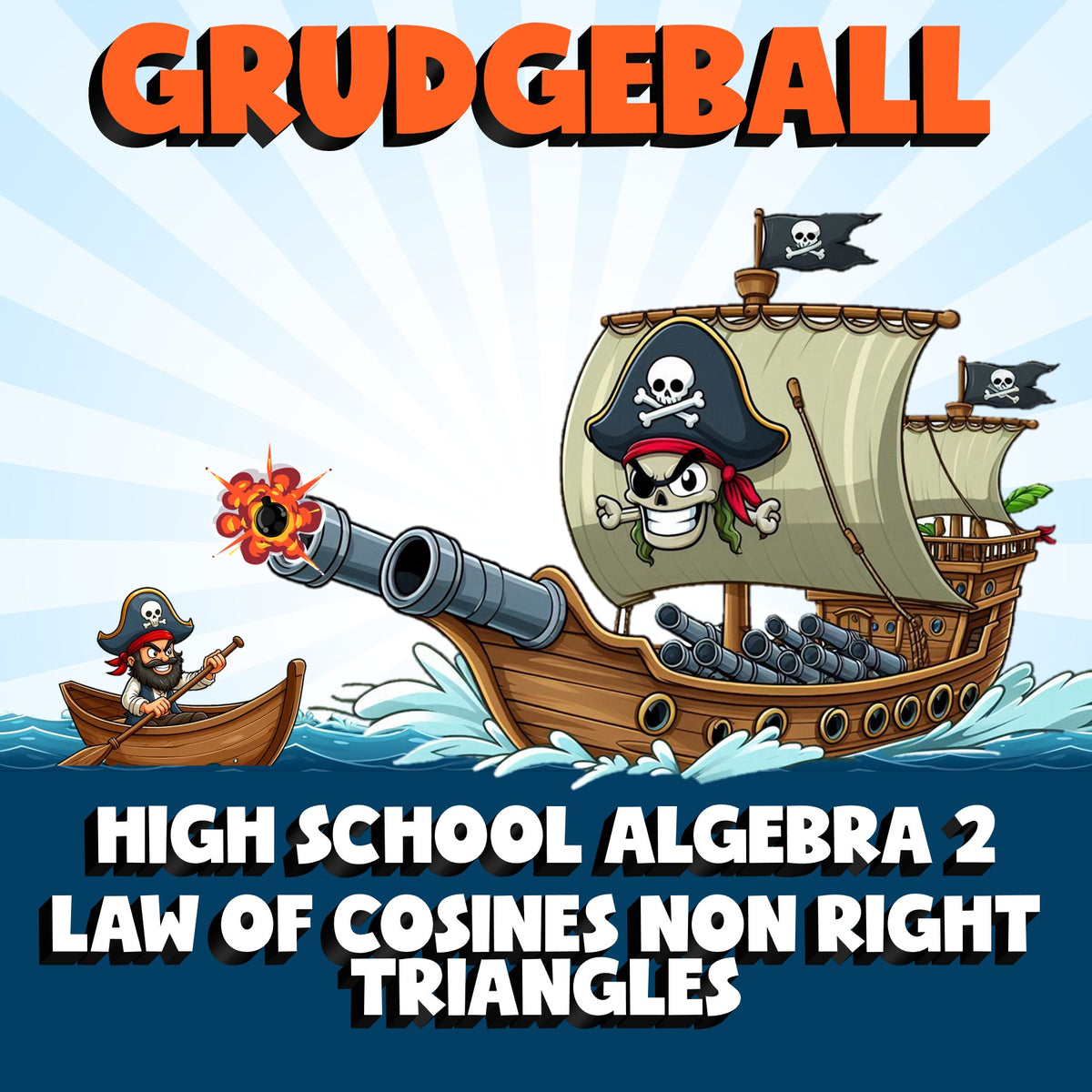 Law of Cosines Non Right Triangles GRUDGEBALL Math Game - No Prep Algebra 2