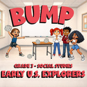 Early U.S. Explorers BUMP Socials Game - No Prep Grade 3 Review Activity