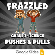 Pushes & Pulls FRAZZLED Science Game - No Prep Grade 3 Review Activity