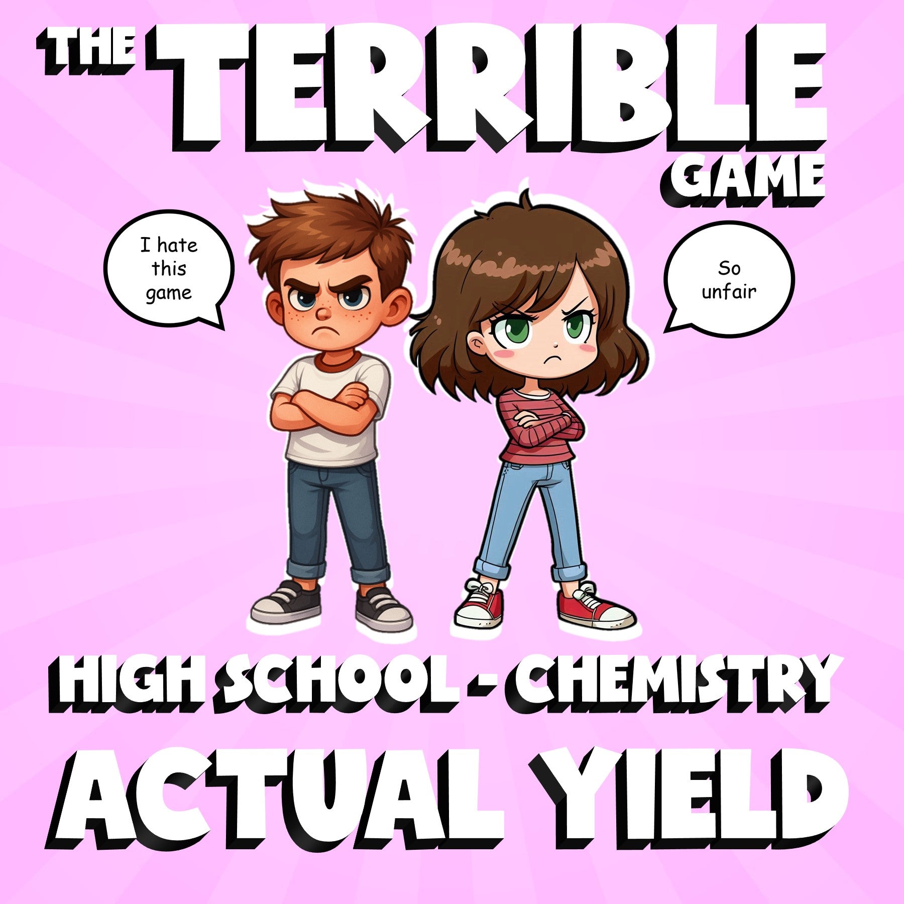 Actual Yield THE TERRIBLE GAME - No Prep Chemistry Science Review Activity