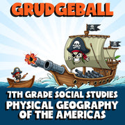 Physical Geography of the Americas GRUDGEBALL Socials Game - No Prep Grade 7