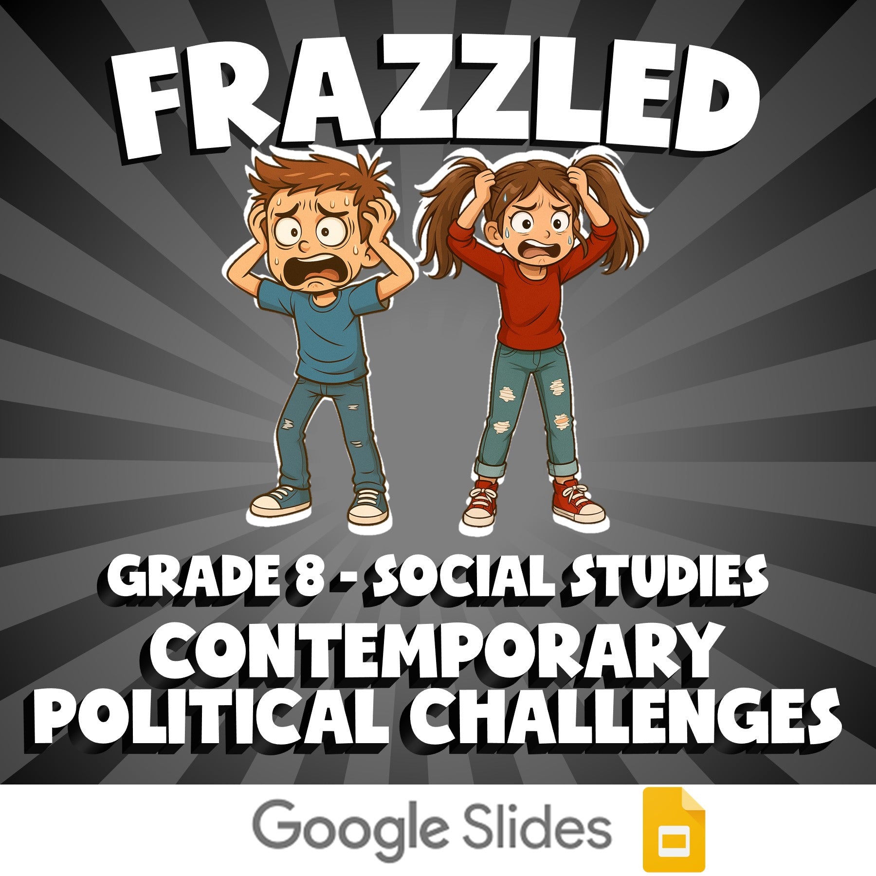 Contemporary Political Challenges FRAZZLED Socials Game - No Prep Grade 8 Review